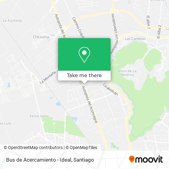 Mapa de Bus de Acercamiento - Ideal