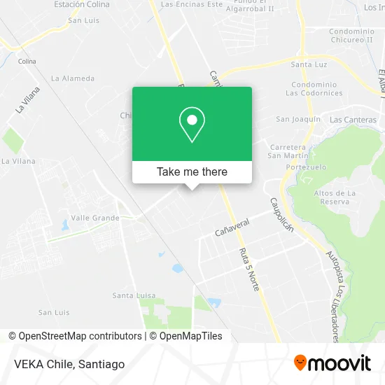 VEKA Chile map