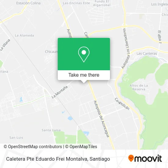 Caletera Pte Eduardo Frei Montalva map
