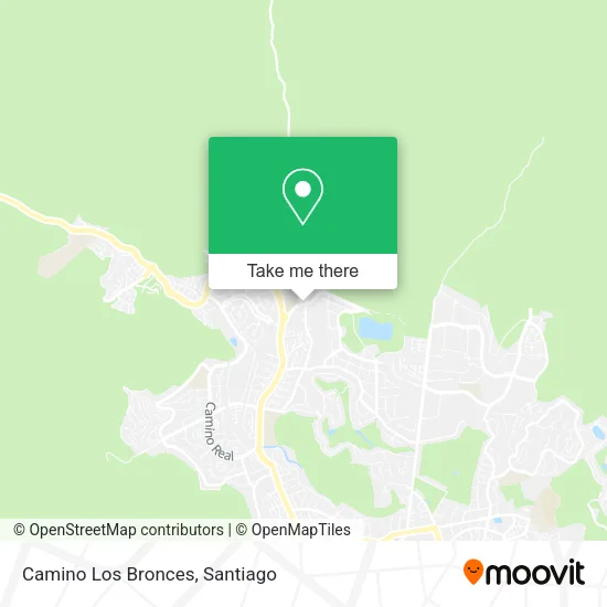 Camino Los Bronces map