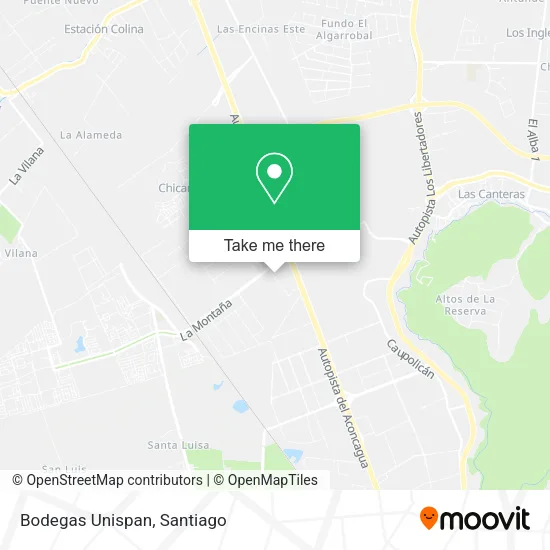 Bodegas Unispan map