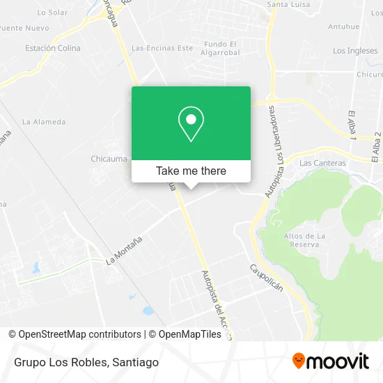 Grupo Los Robles map