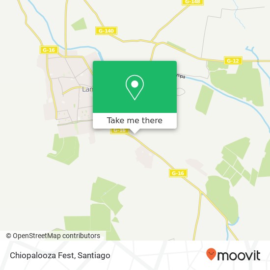 Mapa de Chiopalooza Fest