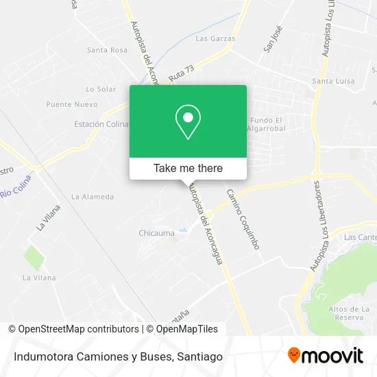 Indumotora Camiones y Buses map