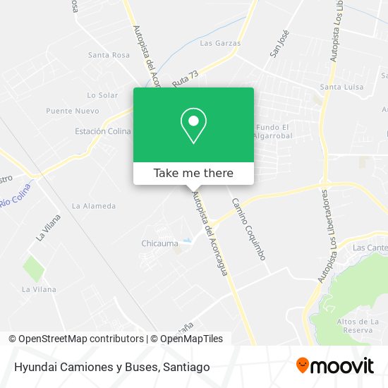 Mapa de Hyundai Camiones y Buses