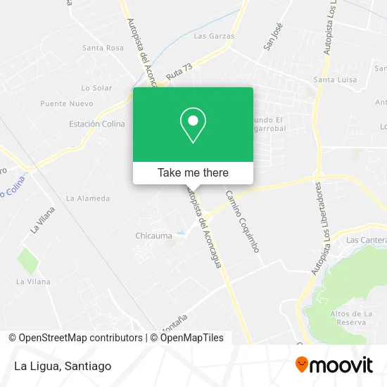 La Ligua map