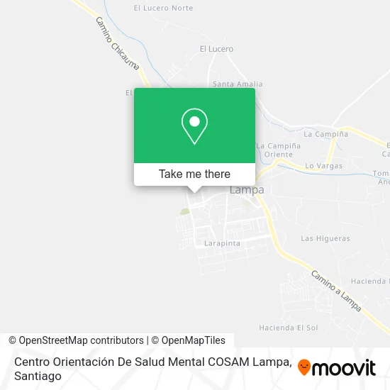 Centro Orientación De Salud Mental COSAM Lampa map
