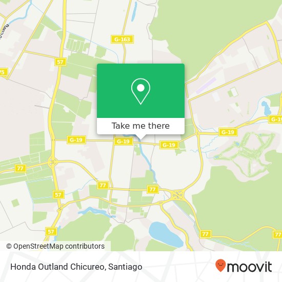 Honda Outland Chicureo map