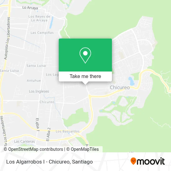 Los Algarrobos I - Chicureo map