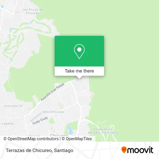 Terrazas de Chicureo map