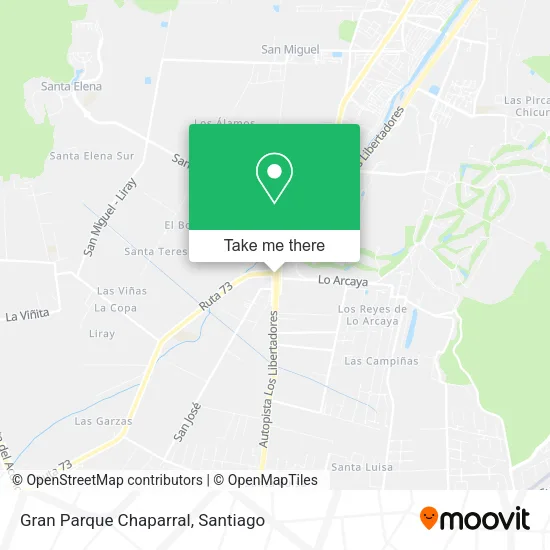 Gran Parque Chaparral map