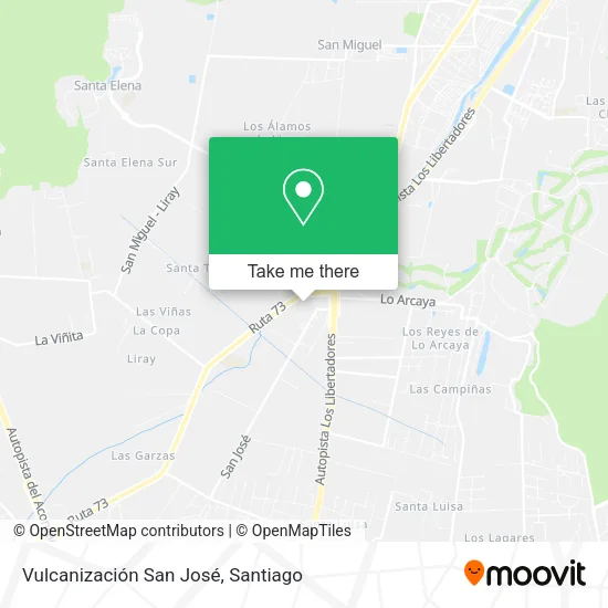 Vulcanización San José map