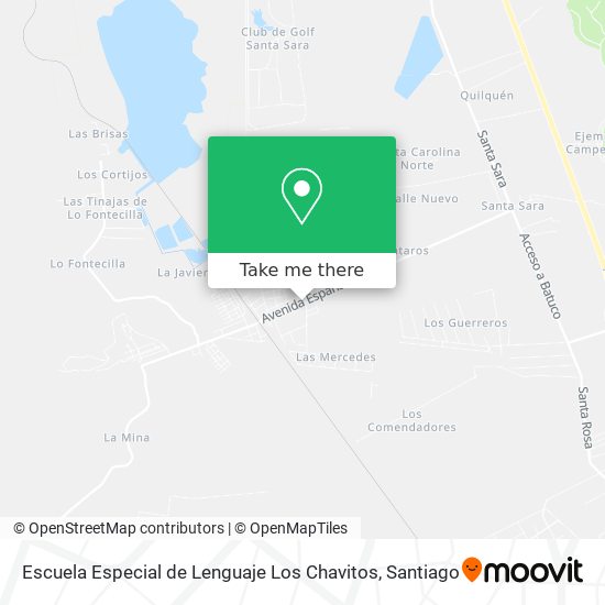 Escuela Especial de Lenguaje Los Chavitos map
