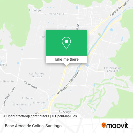 Base Aérea de Colina map