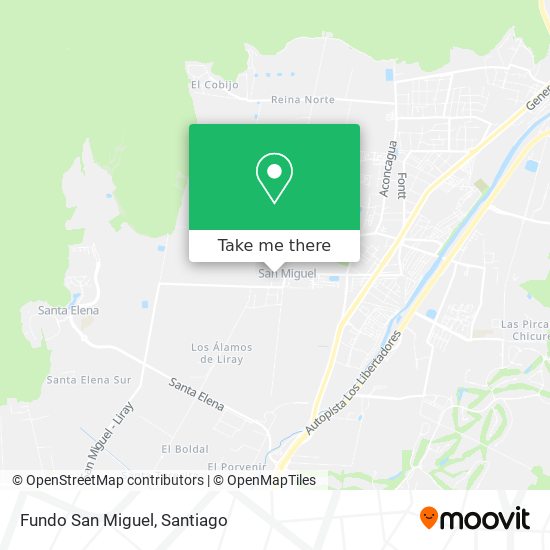 Fundo San Miguel map