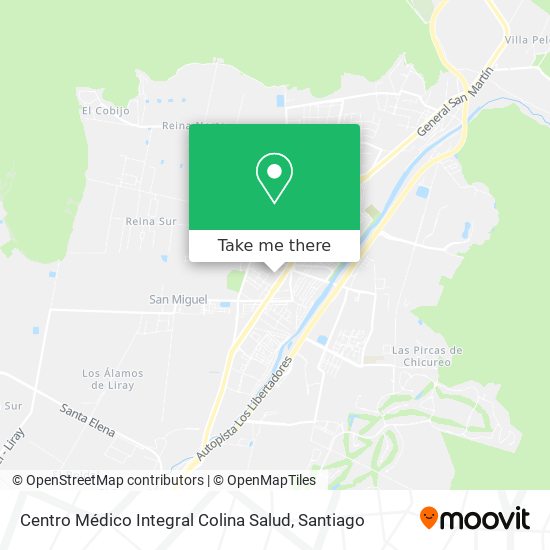 Mapa de Centro Médico Integral Colina Salud