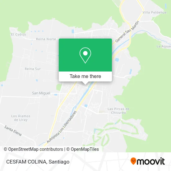 Mapa de CESFAM COLINA
