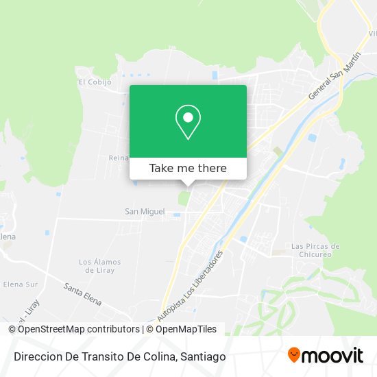 Direccion De Transito De Colina map