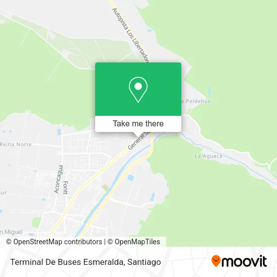 Terminal De Buses Esmeralda map