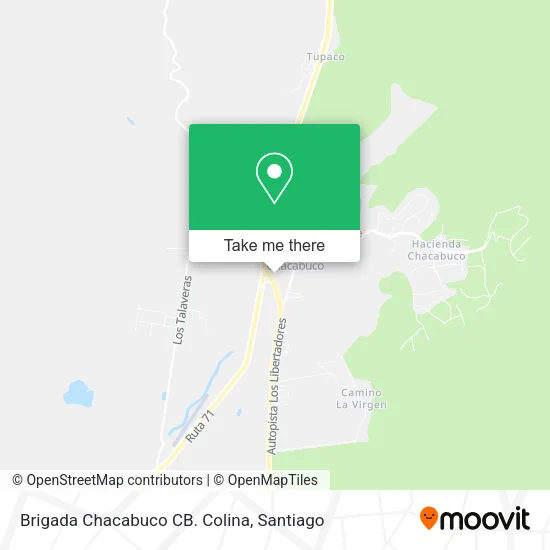 Mapa de Brigada Chacabuco CB. Colina