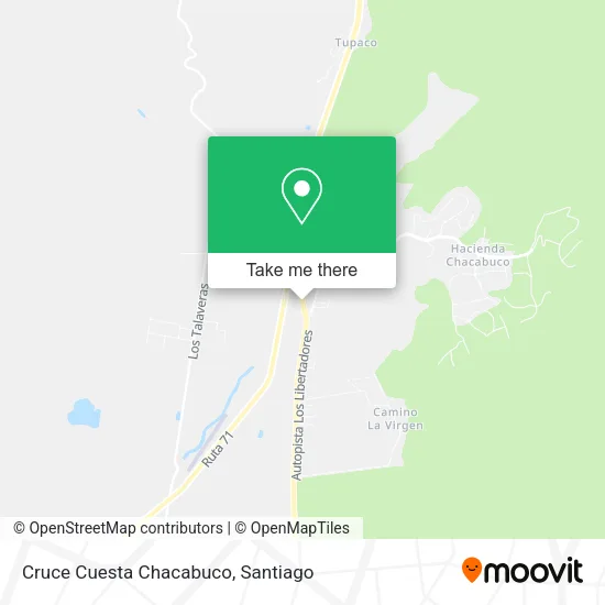 Cruce Cuesta Chacabuco map