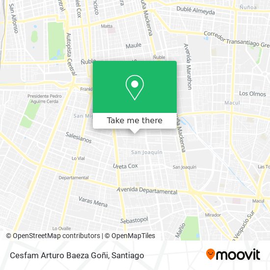 Cesfam Arturo Baeza Goñi map