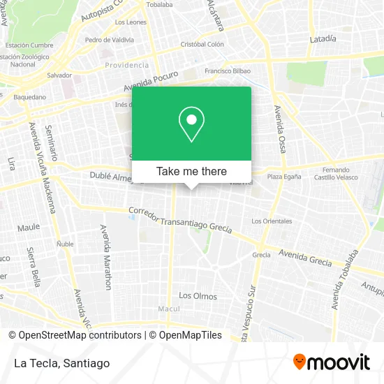 La Tecla map