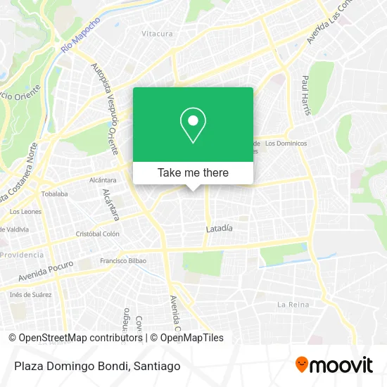 Plaza Domingo Bondi map