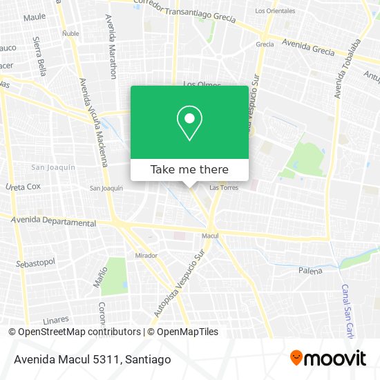 Avenida Macul 5311 map