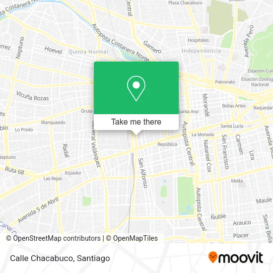 Mapa de Calle Chacabuco