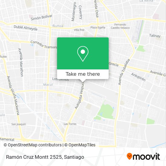 Ramón Cruz Montt 2525 map