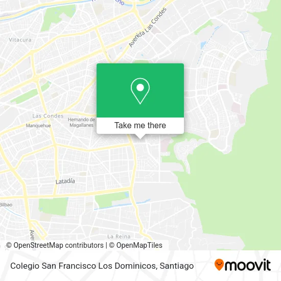 Colegio San Francisco Los Dominicos map