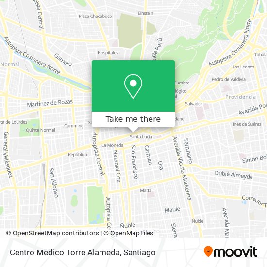 Mapa de Centro Médico Torre Alameda