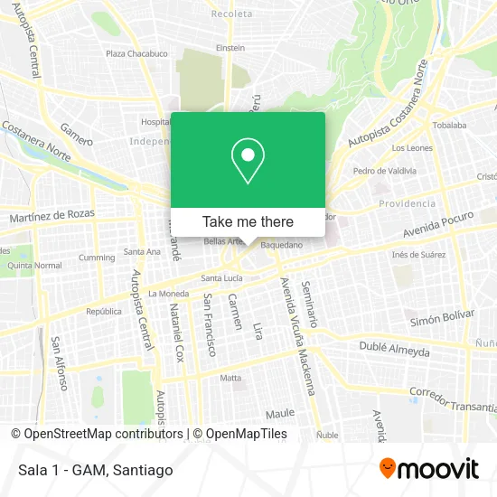 Sala 1 - GAM map
