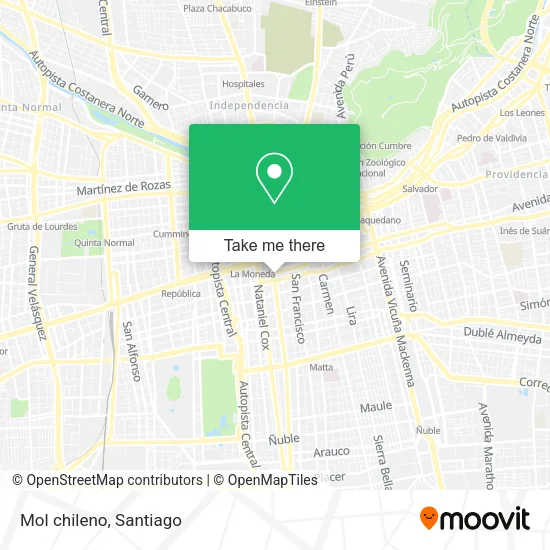 Mol chileno map