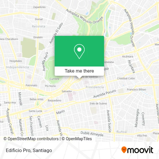 Edificio Pro map