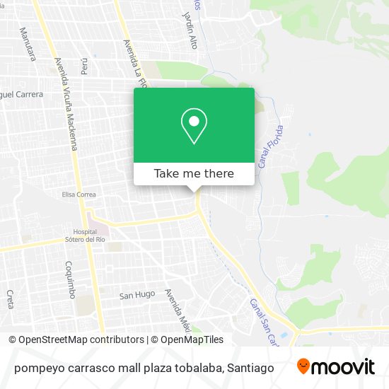 pompeyo carrasco mall plaza tobalaba map