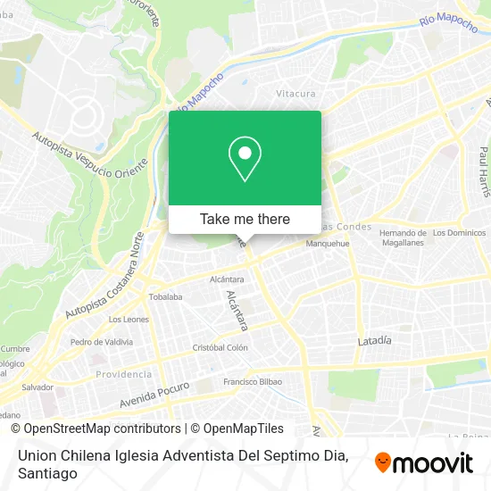 Union Chilena Iglesia Adventista Del Septimo Dia map