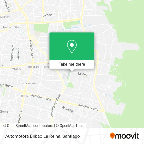 Automotora Bilbao La Reina map