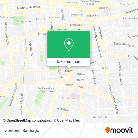 Zenteno map