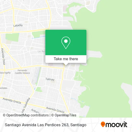 Santiago Avenida Las Perdices 263 map