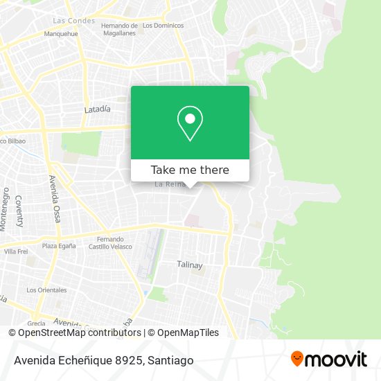 Avenida Echeñique 8925 map