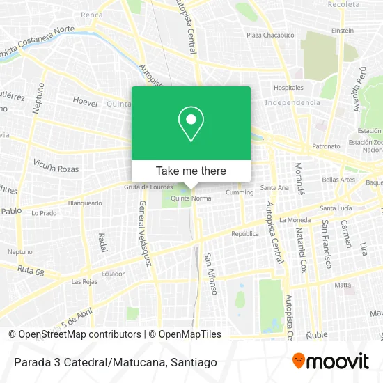 Parada 3 Catedral/Matucana map