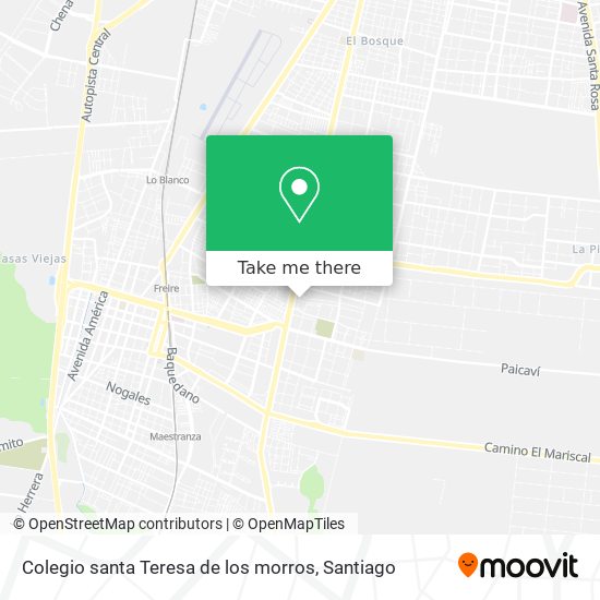 Mapa de Colegio santa Teresa de los morros