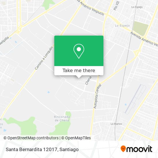 Santa Bernardita 12017 map