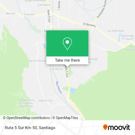 Ruta 5 Sur Km 50 map