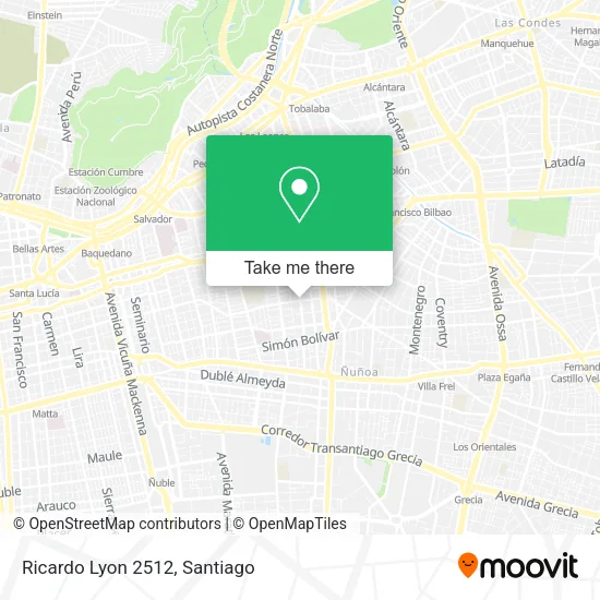 Ricardo Lyon 2512 map
