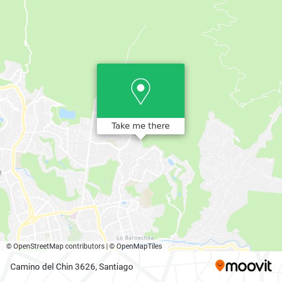 Mapa de Camino del Chin 3626