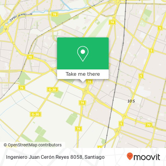 Ingeniero Juan Cerón Reyes 8058 map