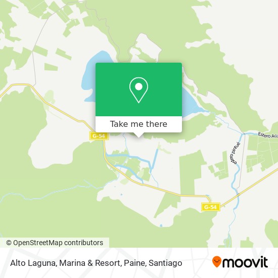 Alto Laguna, Marina & Resort, Paine map